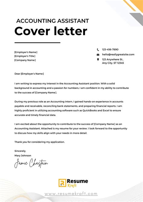Cover Letter Examples Accounting at Toby Denison blog