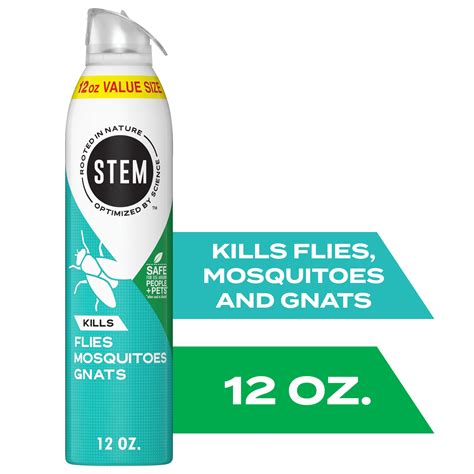 STEM Indoor & Outdoor Fly, Mosquito & Gnat Insect Killer Spray, 12 oz ...