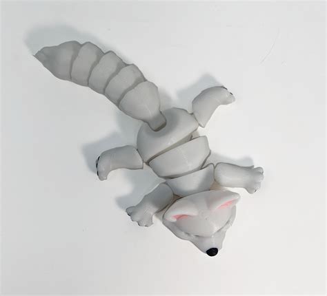 Super Cute 3D Printed Articulated Artic Fox