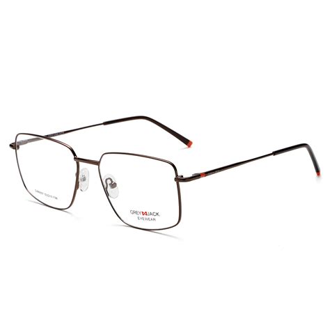 GREY JACK Rectangle Chasma Spectacle Frame for Men Women 90057 ...