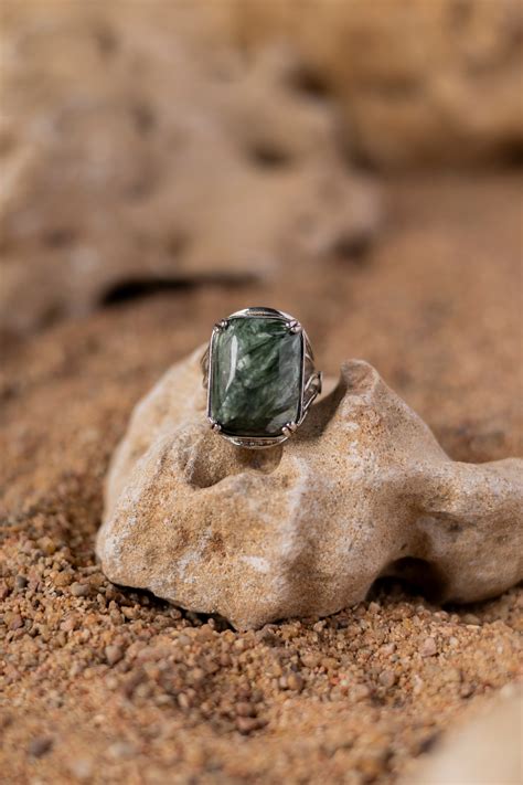 CELESTE SERAPHINITE RING – Stone Story by Shruti