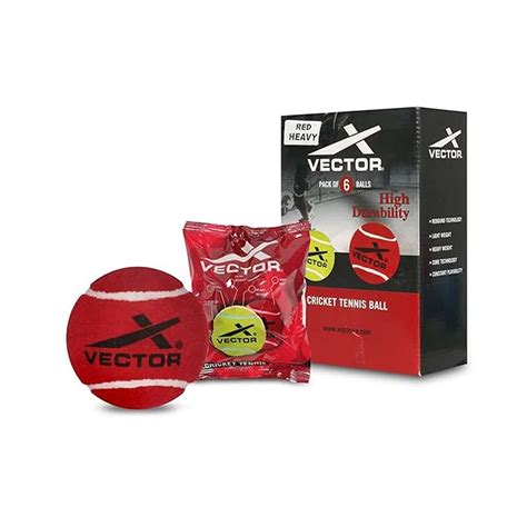 Vector X Cricket Tennis Ball (Heavy) (Pack of 6) – LX INDIA
