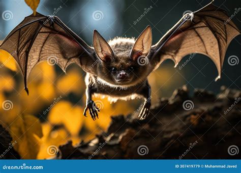 Natural Habitat Hosts Rare Bat Species Connected To Emerging Viruses Stock Illustration ...