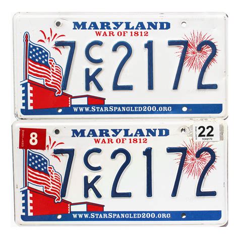 2022 Maryland Pair #7CK2172 | Classic MD License Plates