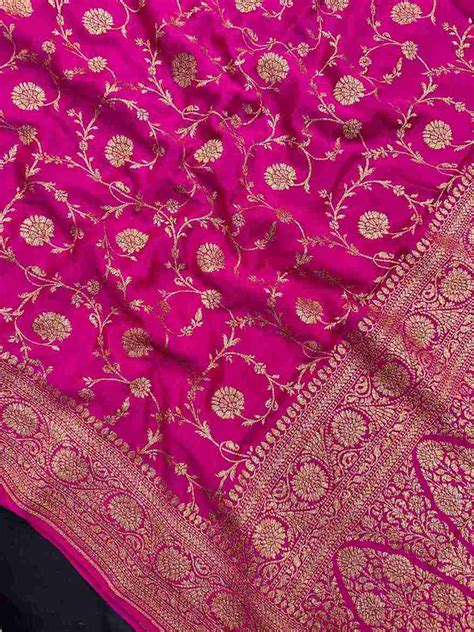 Pure Banarasi Crepe Silk Saree – Sanjar Creation