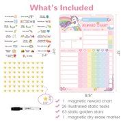 Buy Magnetic Chore Chart for Kids at Home, Dry Erase Reward Chart for ...