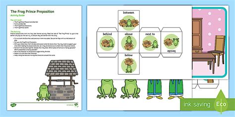 The Frog Prince Prepositions Busy Bag Resource Pack for Parents