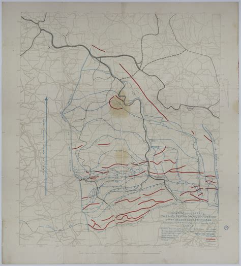 Map of Allied Divisional Movement During the Meuse-Argonne Offensive ...
