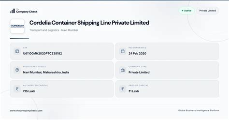 Cordelia Container Shipping Line Private Limited - FY 2026