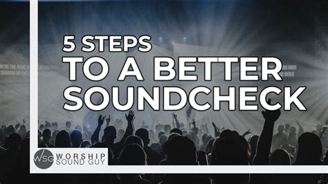 Image result for Sound Check Techniques