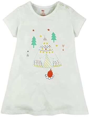 Buy Oye Girls Round Neck Tee With Chest Print - White (4-5 Y) at Amazon.in