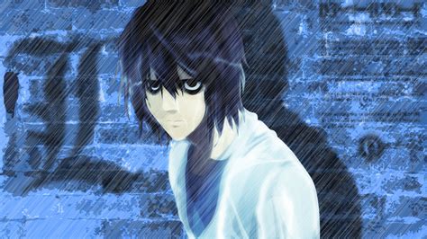 Download Serious L Lawliet Logo Wallpaper | Wallpapers.com