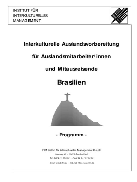 Ausfüllbar Online IFIM Interkulturelle Auslandsvorbereitung fr ...