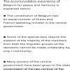 Explain with example the accommodation experience of belgium for peace ...