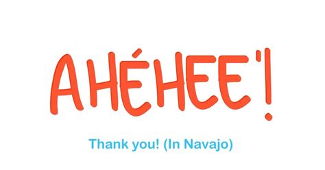 How to Say "Thank You" in Navajo | Navajo words, Navajo language, Navajo