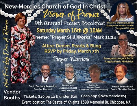 9th Annual Women of Promise Prayer Breakfast, 185 Industry Ave ...