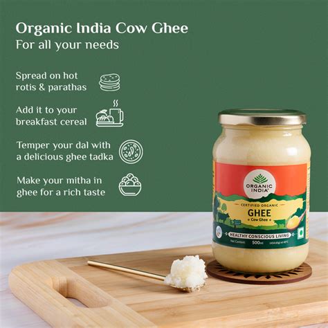 Organic Cow Ghee (Desi Cow Ghee), Pure & Wholesome Ghee – Organic India