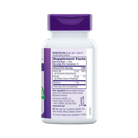 Natrol, Melatonin, 1 mg, 90 Tablets – Maple Herbs
