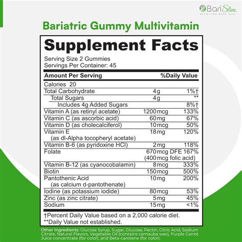 BariSlim Bariatric Chewable Multivitamin Gummies - India | Ubuy