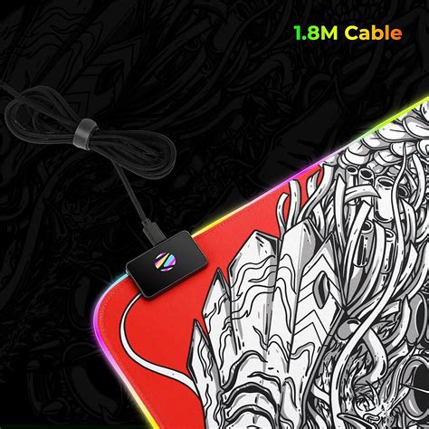 Zebronics Blaze XL (Red + White) RGB Gaming Mouse Pad Best Price in India