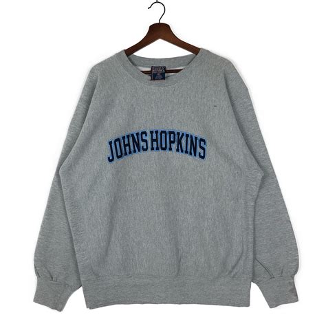 Vintage Johns Hopkins University Sweatshirt Crewneck Big Embroidery ...