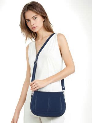 Buy Toteteca Navy Blue Classic Sling Bag Online