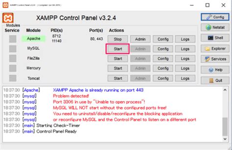 Xampp SQL Error 的图像结果