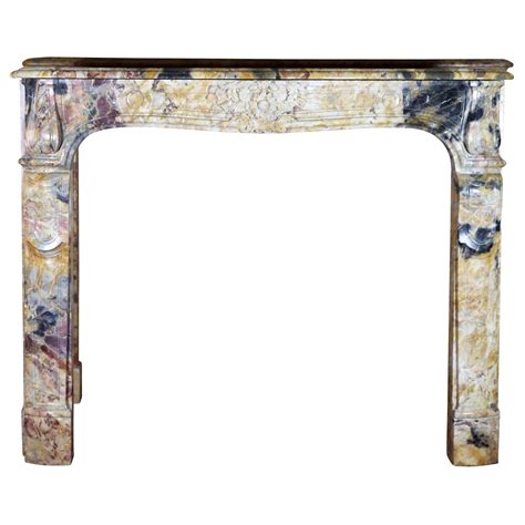 Antique Fireplace Mantel in Rouge Royal Marble For Sale at 1stDibs ...