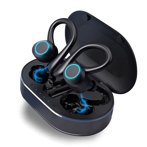 True Wireless Over The Ear Earbuds with Earhooks Workout Waterproof ...