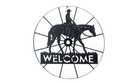 Cowboy Wheel Welcome Sign | Groupon Goods
