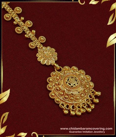 Buy Traditional Gold Maang Tikka Designs Wedding Papidi Billa Models