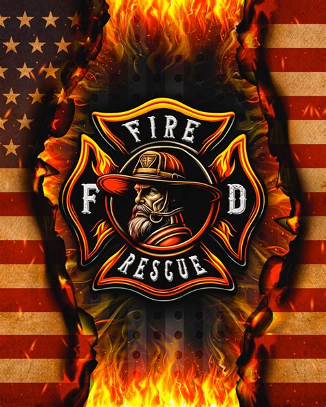 Firefighter Logo Wallpaper