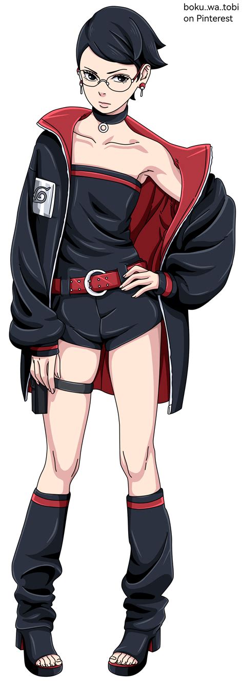 Sarada Uchiha timeskip render by me @boku..wa..tob by Uzimaho13 on DeviantArt