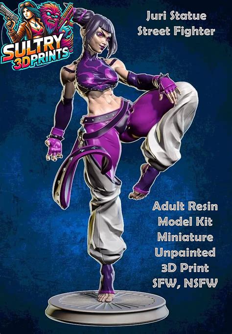 Juri Statue | Street Fighter Fan Art by Yan H - SFW, NSFW