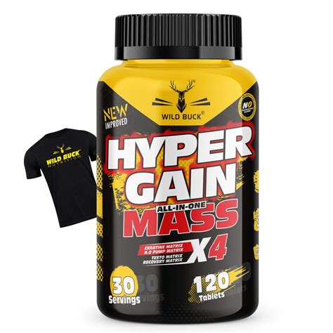 Wild Buck Hyper Gain Mass X4 For Increased Muscle Mass & Endurance Mass ...