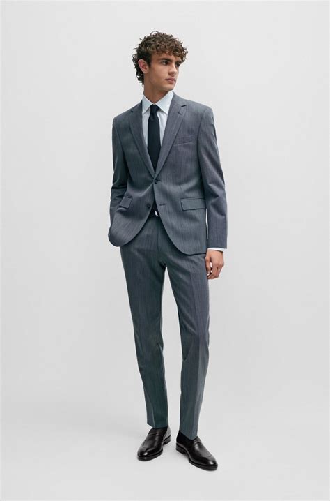 BOSS - Loafers in plain and Saffiano-print leather - Black