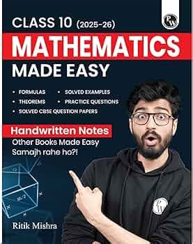 Physics Wallah PW CBSE Class 10 Mathematics Made Easy Handwritten Notes ...