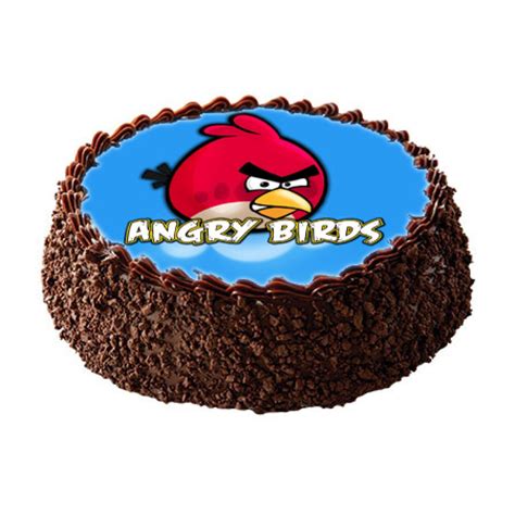 Chocolate Angry Bird Cake– Bloomsvilla