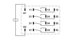 Single relay - REL-IR4/LDP- 24DC/4X21 - 2903677 | Phoenix Contact