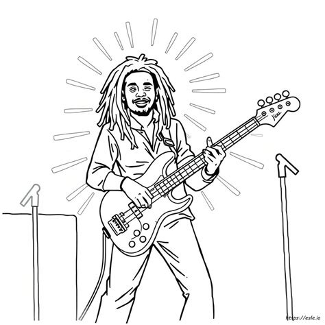Bob Marley Coloring