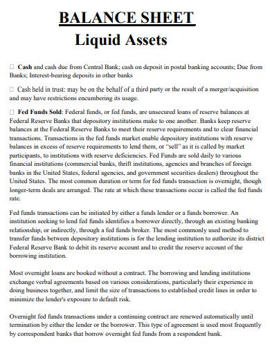 Image result for Liquid Assets Formula