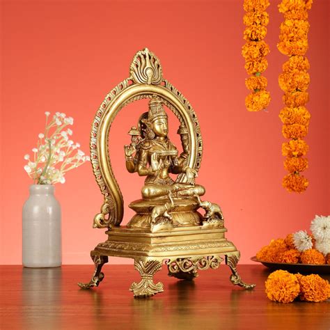 Divine Brass Lakshmi Idol 15 inch – Budhshiv.com