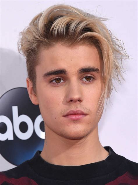 Justin Bieber's Side Swept Dyed Fringe Undercut Long Hair, Undercut Men ...