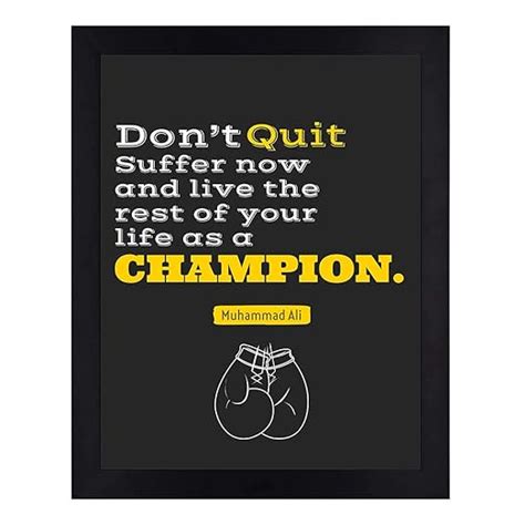 Interio Crafts Muhammad Ali Inspirational Motivational Quotes Framed ...