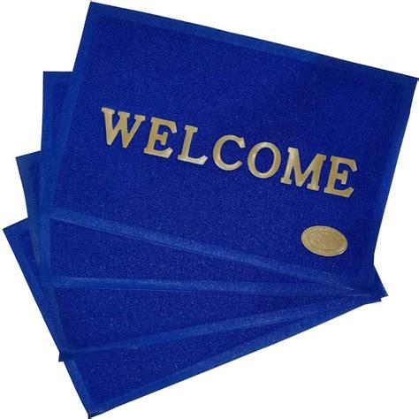 Buy Loomantha Miles To Go. 4 Piece Plastic Welcome Door Mat - Standard ...