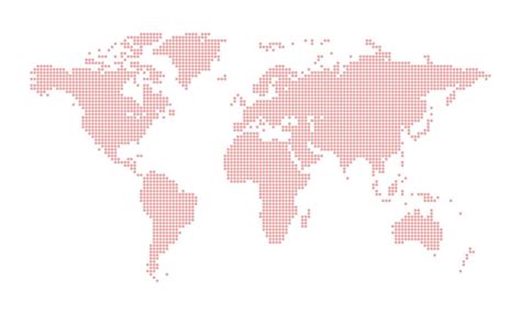 Vector Dotted World Map 的图像结果