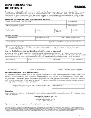 Fillable Online vehicle registration renewal Fax Email Print - pdfFiller