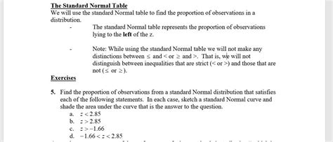 How to Use Standard Normal Table 的图像结果