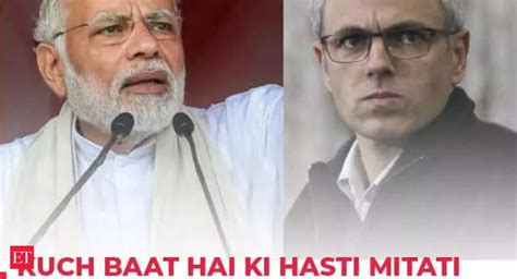 J&K polls: Omar Abdullah’s poetic jibe on BJP, 'Kuch Baat Hai Ki Hasti ...