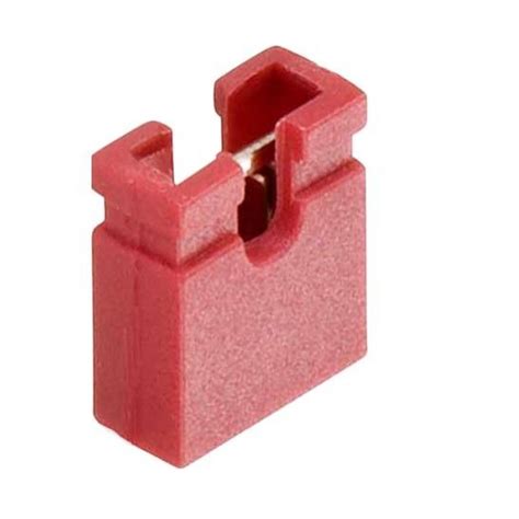 Buy 2 Pin Shunt - 2.54mm Pitch - Jumper Cap - Red Color - Pack of 10 ...